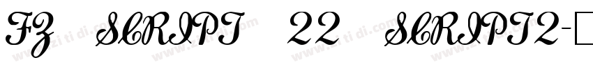 FZ SCRIPT 22 SCRIPT2字体转换